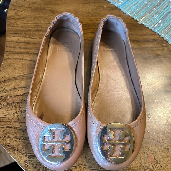 Tory Burch Minnie Ballet Flat in Tan - Picture 10 of 10